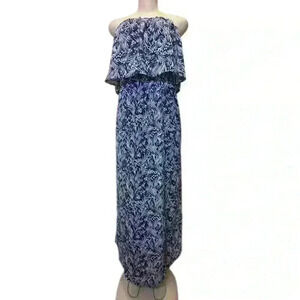 NWT Annebouti off-the-shoulder long dress with front slits, size L